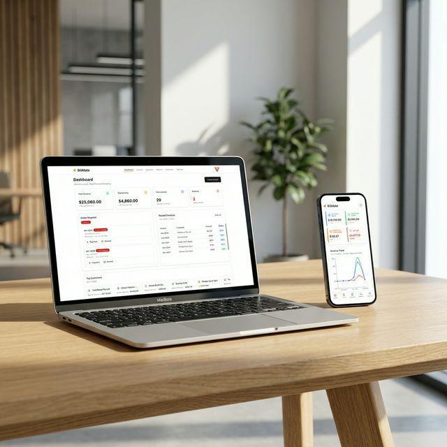 BillMate Desktop and Mobile Experience