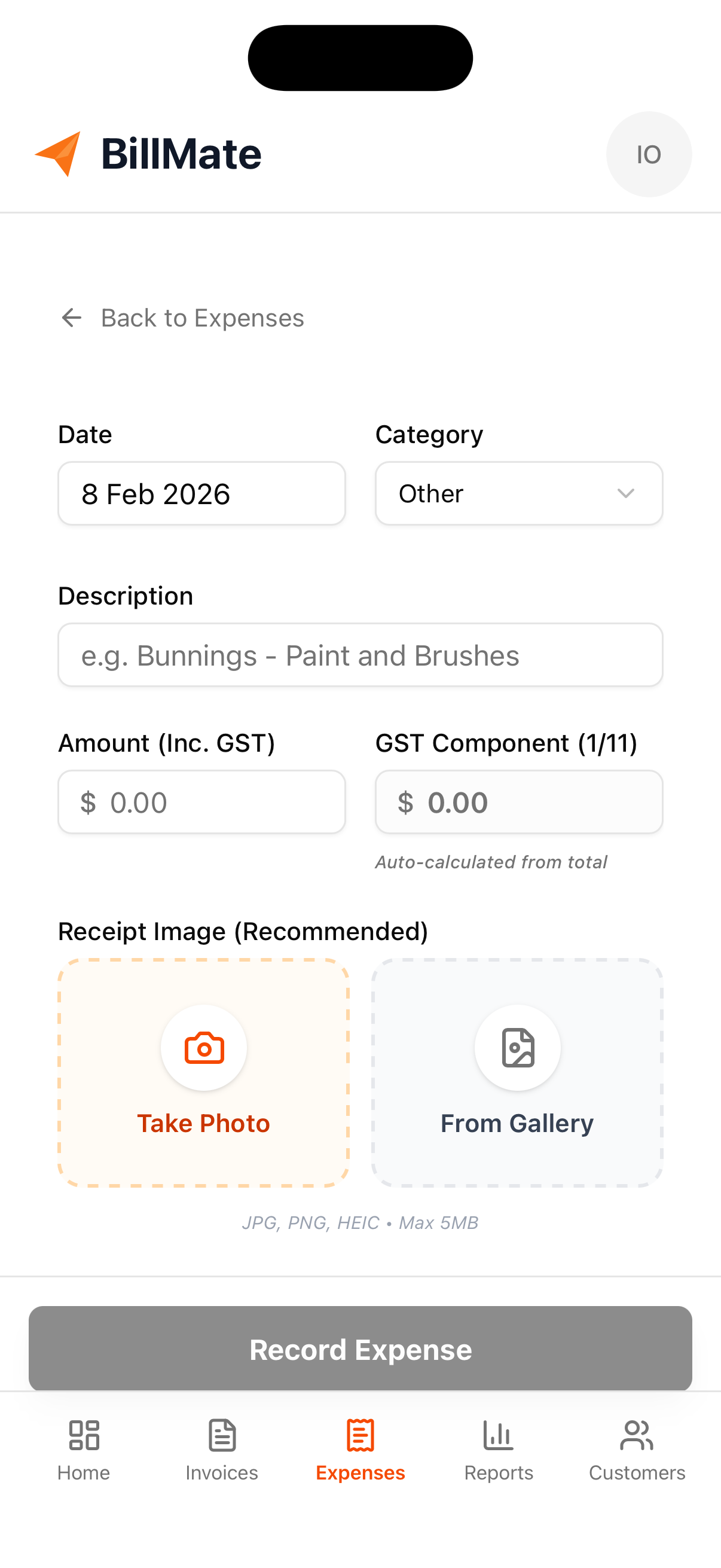 AI Receipt Scanner Mobile